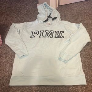 Never worn PINk hoodie. Looks like an irregular stitching see pic
